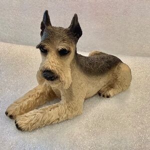 Vintage Schnauzer Dog Figurine 1988 Original Castagna Made in Italy